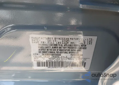 2024 Nissan Sentra Sr Xtronic Cvt from USA, damaged, VIN 3N1AB8DVXRY206256